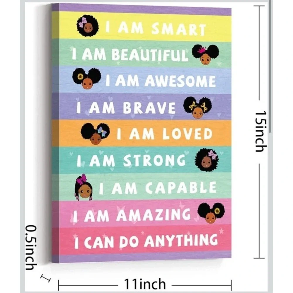 JANLAN Affirmation Wall Decor For Kids Bedroom Nursery Classroom 12